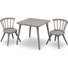 Windsor Kids Wood Table & Chair Set, Grey - Play Tables - 1 - thumbnail
