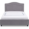 Upholstered Twin Bed, Grey - Beds - 5 - thumbnail