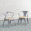 Set of 2 Bistro Chairs, Grey Metal/Natural Birch - Kids Seating - 2