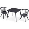 Windsor Kids Wood Table & Chair Set, Midnight Grey - Play Tables - 3