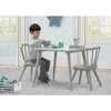 Windsor Kids Wood Table & Chair Set, Grey - Play Tables - 3