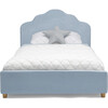 Upholstered Twin Bed, Seafoam Blue - Beds - 4