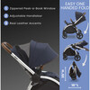 Revolve Reversible Stroller, Navy - Single Strollers - 3
