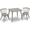 Windsor Kids Wood Table & Chair Set, Grey - Play Tables - 4