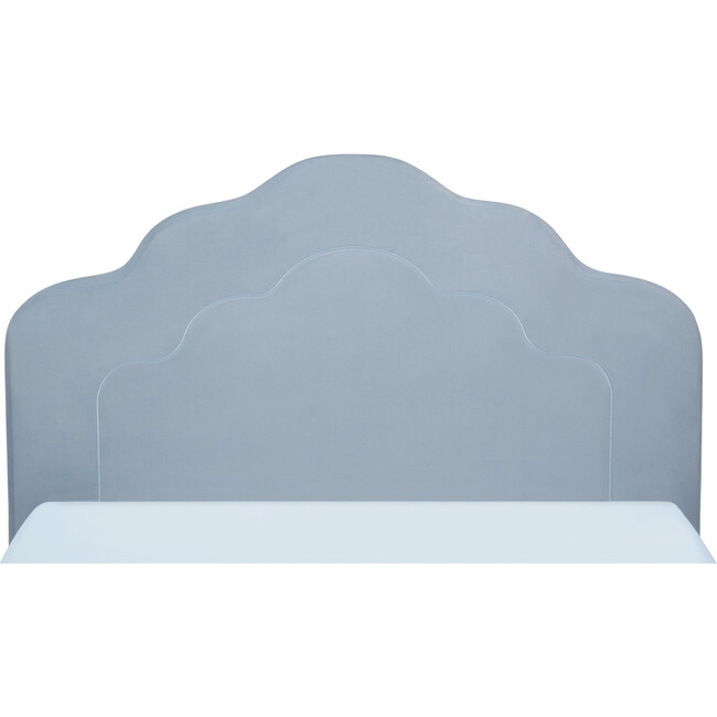 Upholstered Twin Bed, Seafoam Blue - Beds - 6