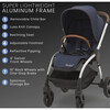 Revolve Reversible Stroller, Navy - Single Strollers - 5