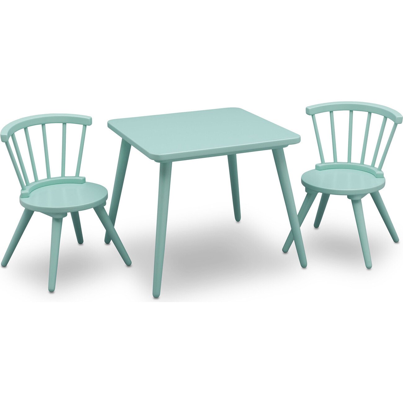 Nicklas kids 3 piece windsor top writing table and chair set