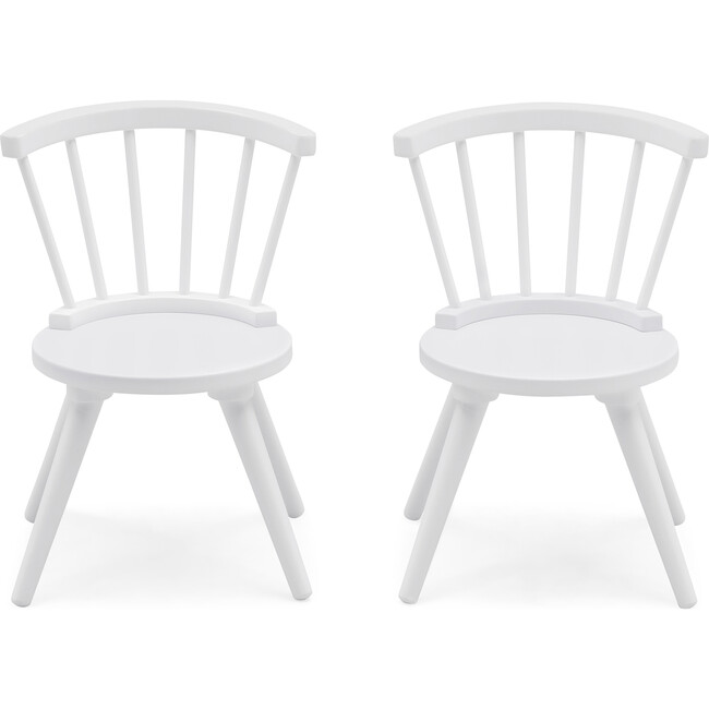 Windsor Kids Wood Table & Chair Set, Bianca White - Play Tables - 4