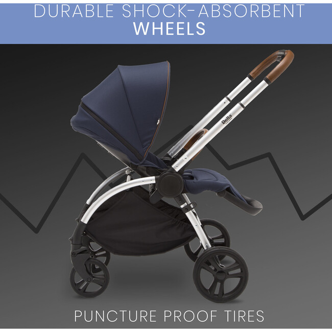 Revolve Reversible Stroller, Navy - Single Strollers - 6