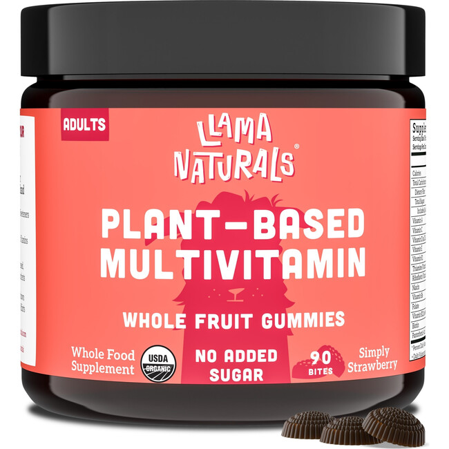 Adults Whole Fruit Multivitamin Gummies, Strawberry