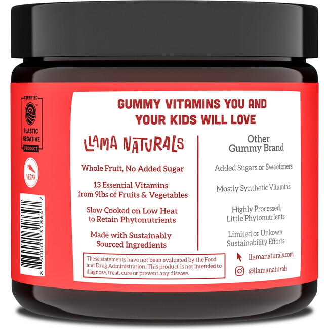 Kids Whole Fruit Multivitamin Gummies, Cherry - Supplements & Vitamins - 3