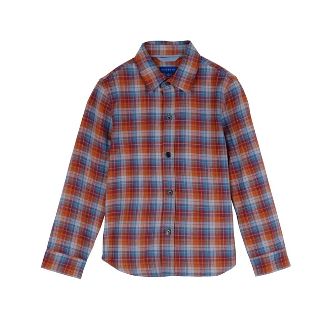 Max Button Down, Peacock Blue Multi - Shirts - 1