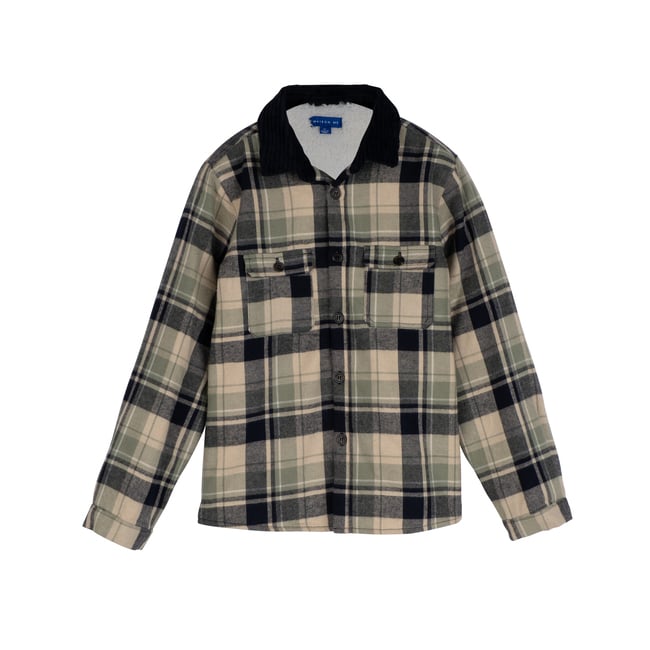 Sam Sherpa Shirt, Sage Multi
