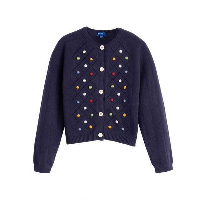 Sally Dot Cardigan, Navy