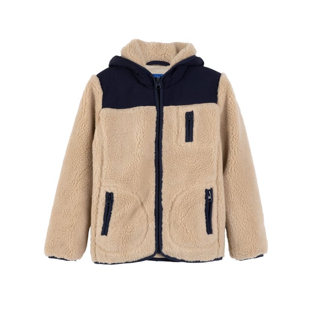 Banks Sherpa Front Jacket, Natural Multi