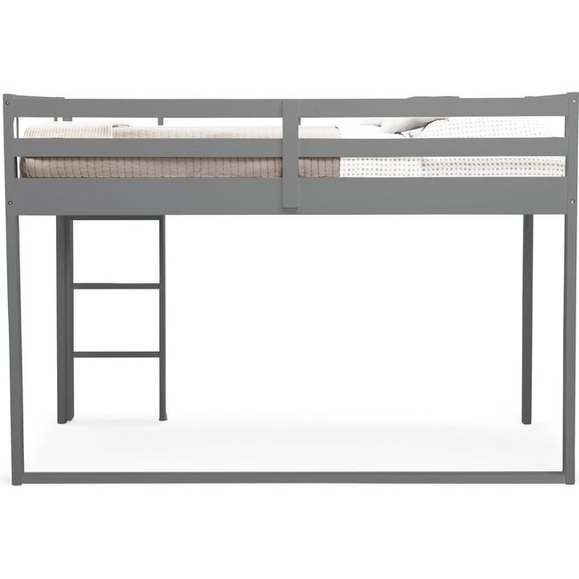 Twin Guardrail & Ladder Loft Bed, Charcoal - Beds - 8
