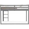 Twin Guardrail & Ladder Loft Bed, Charcoal - Beds - 8