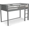Twin Guardrail & Ladder Loft Bed, Charcoal - Beds - 9