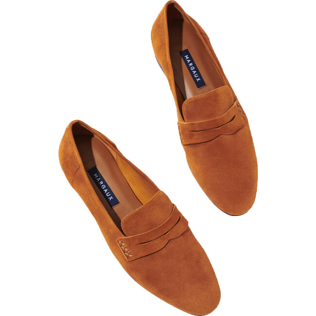 The Women's Penny, Caramel Suede - Loafers - 1