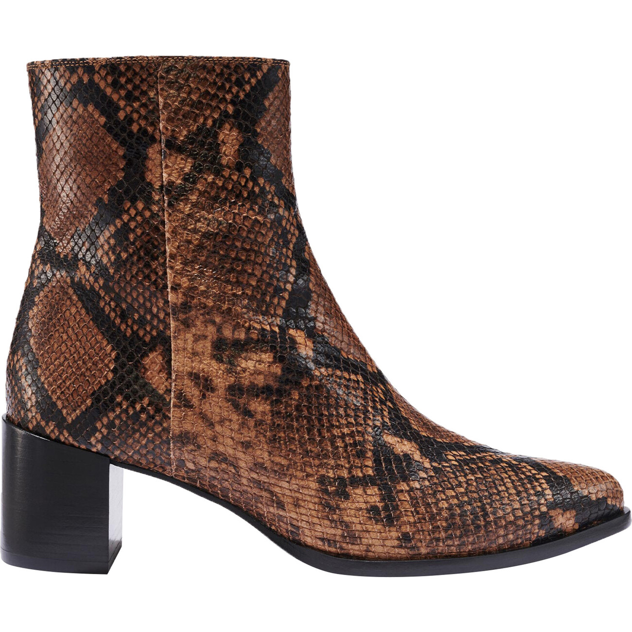 The Women's Downtown Boot, Python Embossed - Margaux Shoes