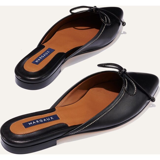 The Women's Ballet Mule, Black Nappa - Slip Ons - 4