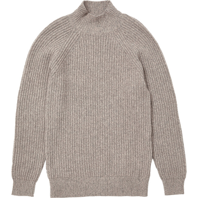 Adult Recycled Cashmere Funnel Neck Sweater - Sweaters - 1