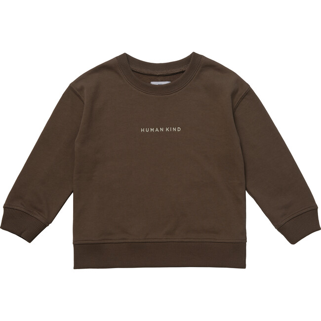 Little Human Kind Sweatshirt, Walnut