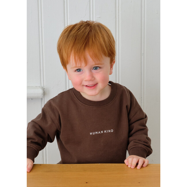 Little Human Kind Sweatshirt, Walnut
