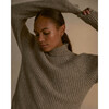 Adult Recycled Cashmere Funnel Neck Sweater - Sweaters - 3