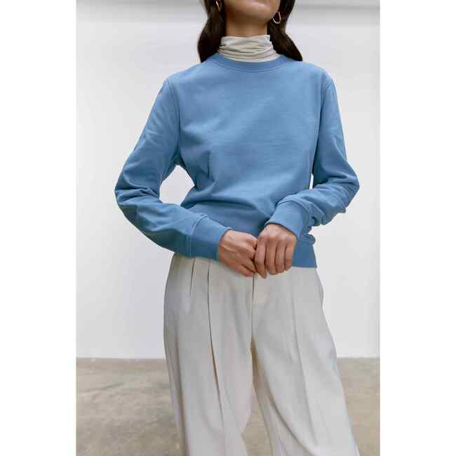 Adult Organic Cotton Sweatshirt, River Blue