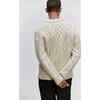 Adult Wool Patchwork Cable Knit Sweater - Sweaters - 3 - thumbnail