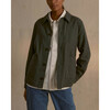 Adult Flannel Overshirt, Charcoal - Shirts - 2