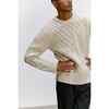Adult Wool Patchwork Cable Knit Sweater - Sweaters - 4