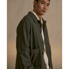 Adult Flannel Overshirt, Charcoal - Shirts - 4