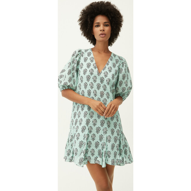 Women's Saira Dress, Eggshell Floral