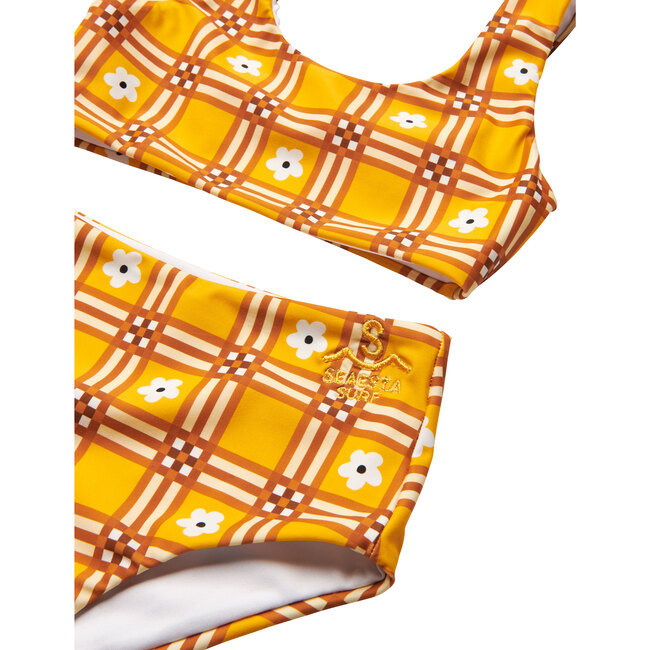 Maisonette x Seaesta Surf As If Bikini Set, Floral Plaid - Two Pieces - 3