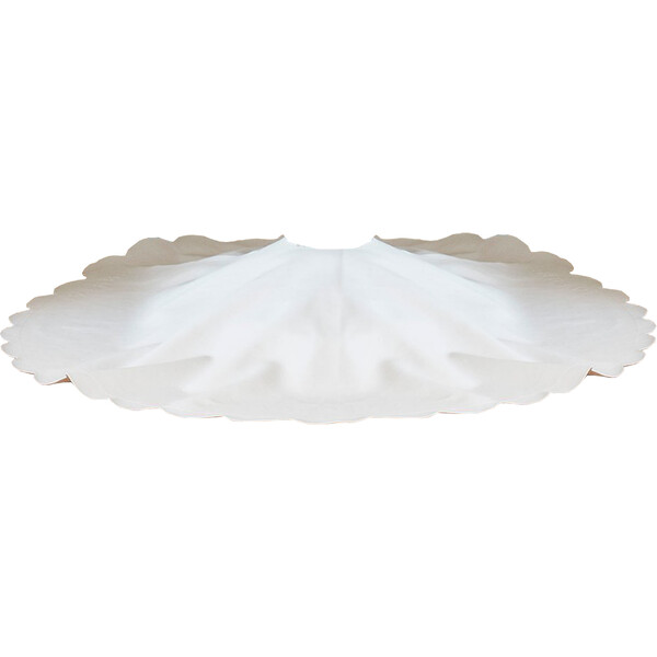 Scallop Tree Skirt, Ivory Gathre Ornaments & Trim