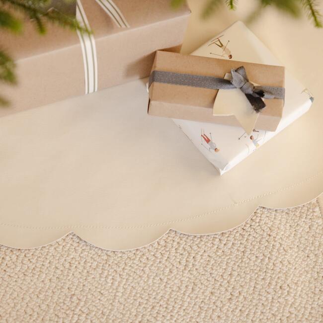 Scallop Tree Skirt, Ivory - Tree Skirts - 3