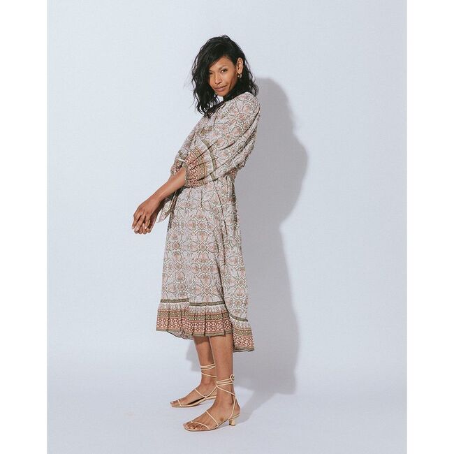 Women's Magdalena Midi Dress, Mosaic - Dresses - 4