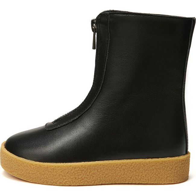 Leah Leather High Boots, Black