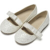 Mia Glitter Ballet Flats, White - Flats - 2