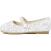 Elin Glitter Mary Janes, White - Mary Janes - 1 - thumbnail