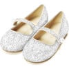 Elin Glitter Mary Janes, White - Mary Janes - 2