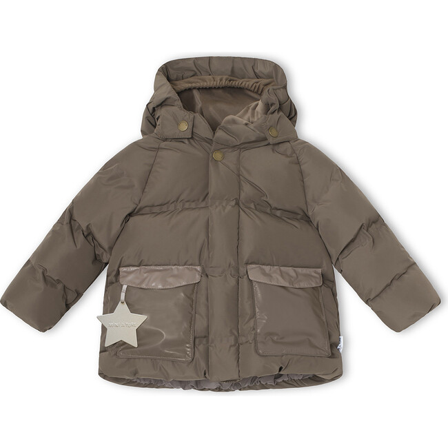 Woody Puffer Jacket, Morel Grey - Jackets - 3