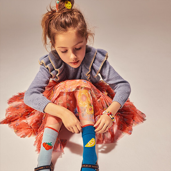 Glow Girl Embroidered Skirt Gift Box, Navy - Mixed Gift Set - 3