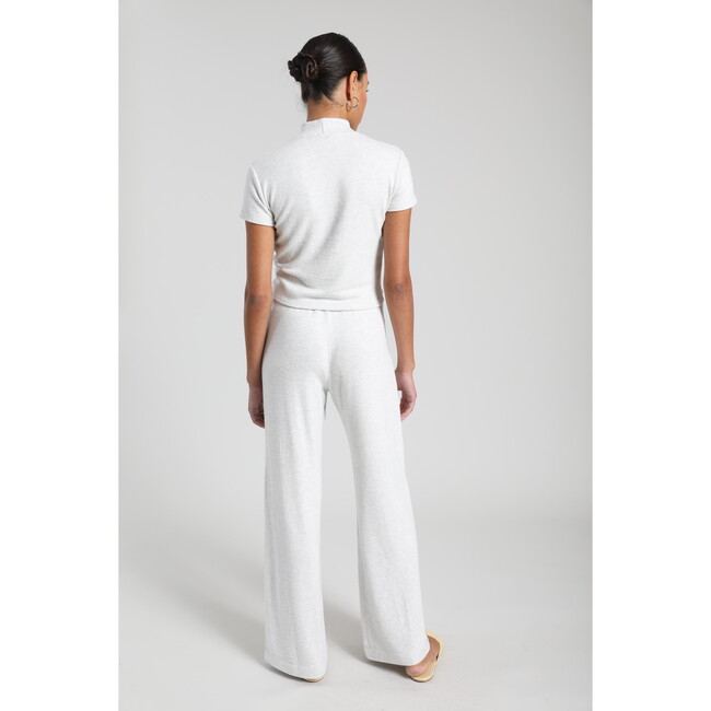 Women's Lori Mockneck T-Shirt, Cloud - Shirts - 3