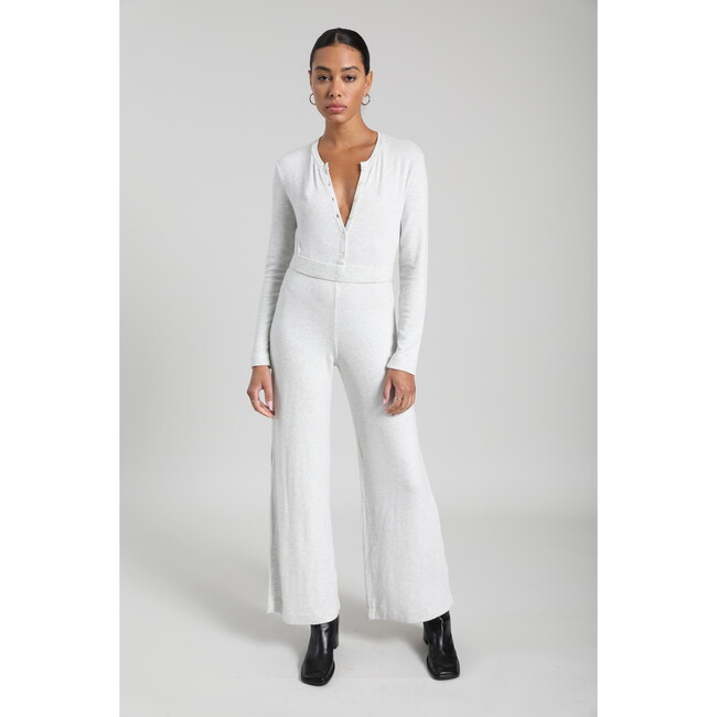 Women's Lori Cardigan Jumpsuit, Cloud