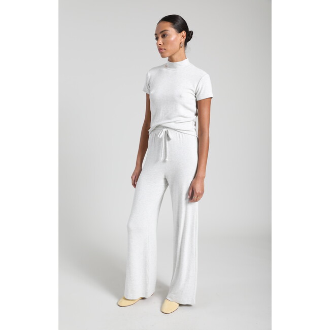 Women's Lori Mockneck T-Shirt, Cloud - Shirts - 4