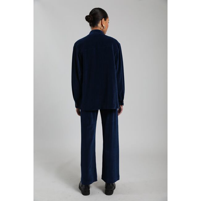 Women's Sophie Mockneck Shirt Jacket, Royal Navy - Jackets - 5
