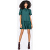 Women's Rosie Dress, Bottle Green - Dresses - 2